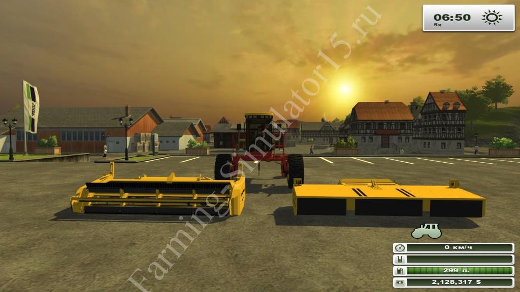 New Holland 240 Speedrower v 2.0 - мод газонокосилки Farming Simulator 13