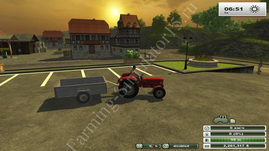 Small trailer v 1.0 - мод прицеп Farming Simulator 13, Farming Simulator 2013 