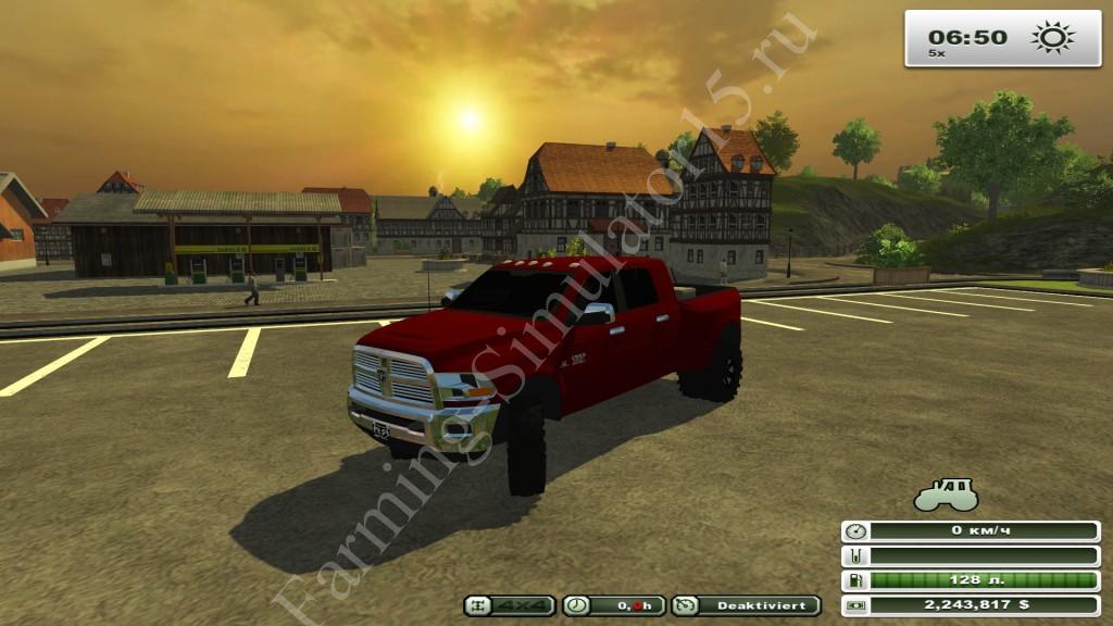 Dodge Ram 3500 2011 v 1.0 - мод легкового авто Farming Simulator 13, Farming Simulator 2013 Dodge Ram 3500 2011 v 1.0 - мод легкового авто Farming Simulator 13, Farming Simulator 2013