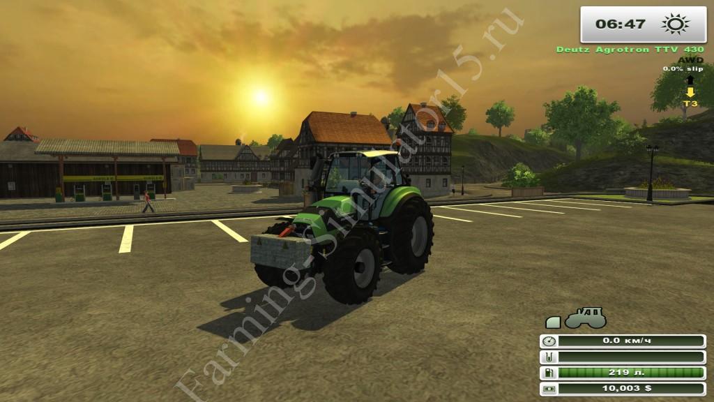 Мод противовеса DIY Weight 500 KG v 1.0 Farming Simulator 2013, Farming Simulator 13