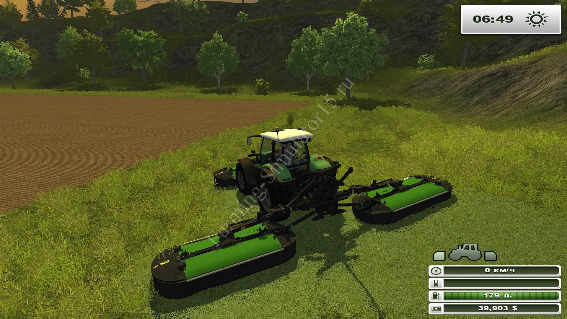 Мод газонокосилки Drum Master 432F and 493 v 1.0 Farming Simulator 2013, Farming Simulator 13