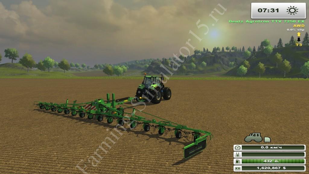 Мод ворошилки Driving CondiMaster 17041 v 1.0 Farming Simulator 2013, Farming Simulator 13