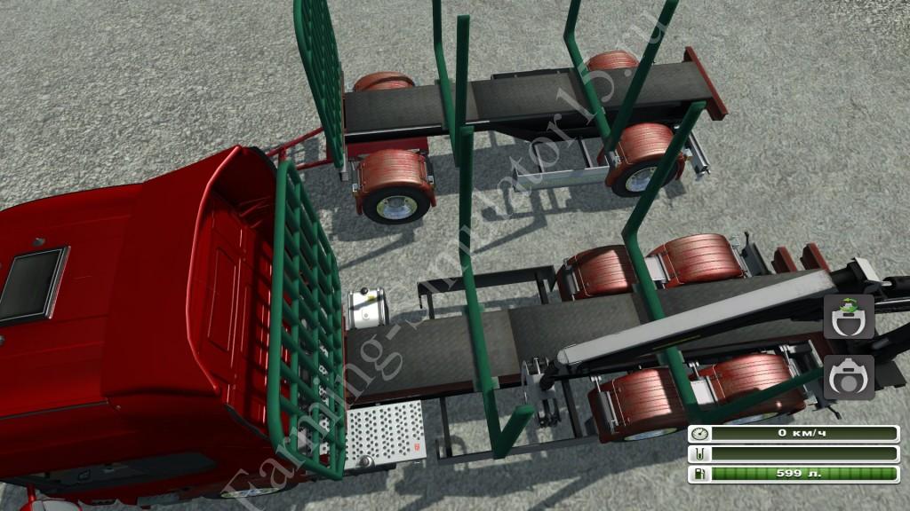 Мод грузовика Scania R730 timber Manipulator V2 Farming Simulator 2013, Farming Simulator 13