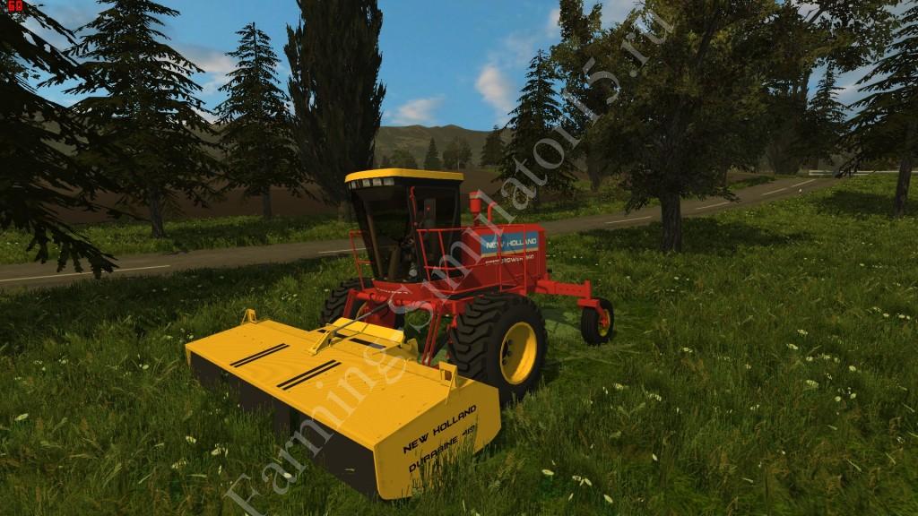Видео мод газонокосилки New Holland 240 Speedrower Farming Simulator 2013, Farming Simulator 13
