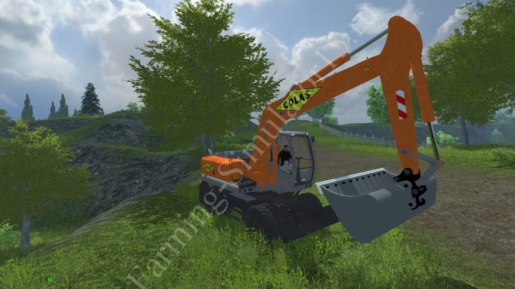 Мод экскаватора Liebherr 900c Colas v 1.0 Farming Simulator 2013, Farming Simulator 13