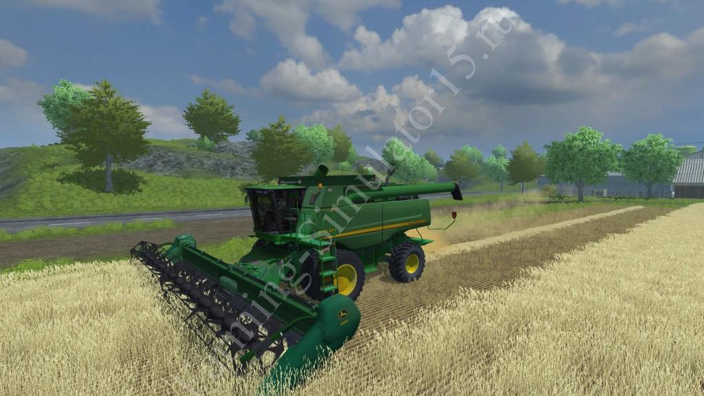 Мод комбайна John Deere 9770 STS v 2.2 Farming Simulator 2013, Farming Simulator 13