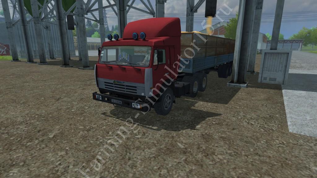 Мод грузовика KamAZ 54115 & OdAZ 9370 & Koegel v 1.0 Farming Simulator 2013, Farming Simulator 13