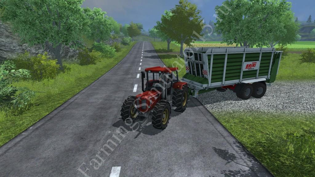 Мод прицепа для силоса Briri SiloTrans 38 v 1.1 Farming Simulator 2013, Farming Simulator 13