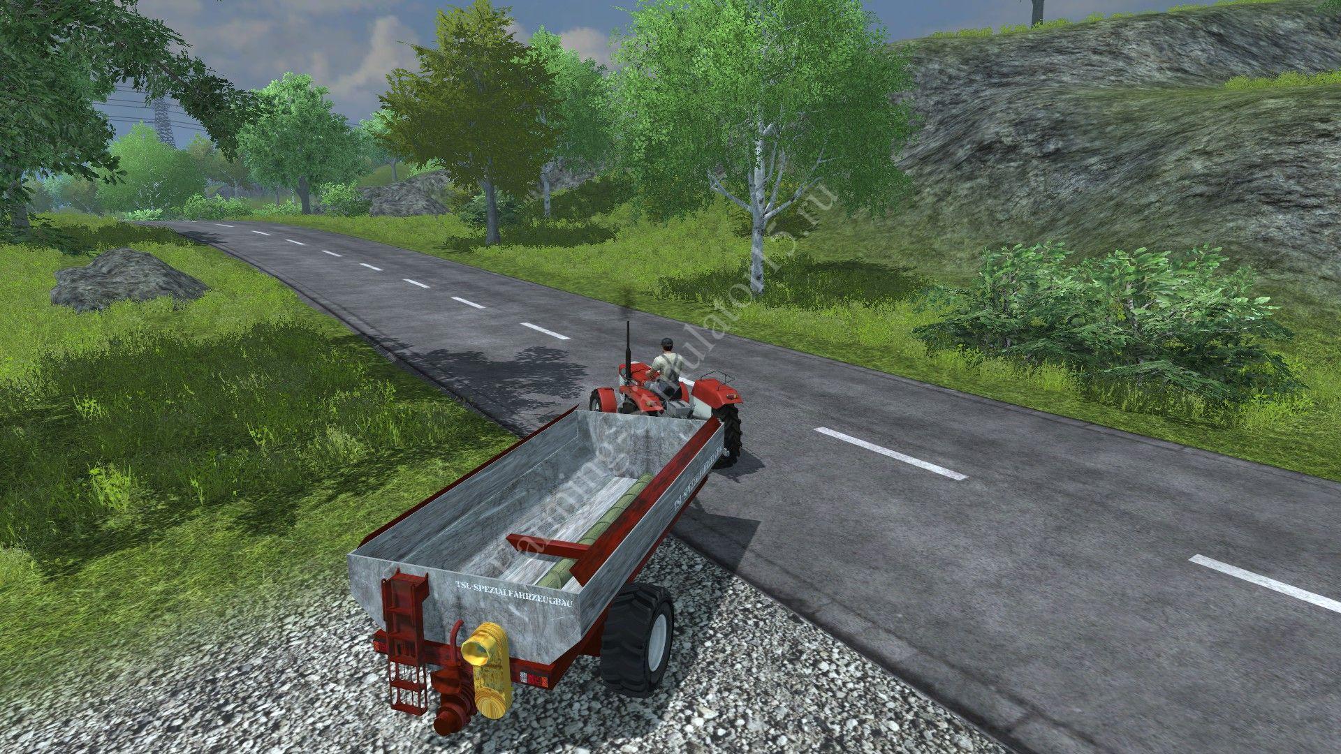 Мод прицепа Homemade mash Cart v 1.0a Farming Simulator 2013, Farming Simulator 13