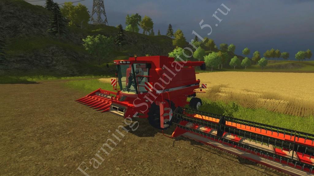 Мод комбайна Case IH 2388 v 2.0 More Realistic Farming Simulator 2013, Farming Simulator 13