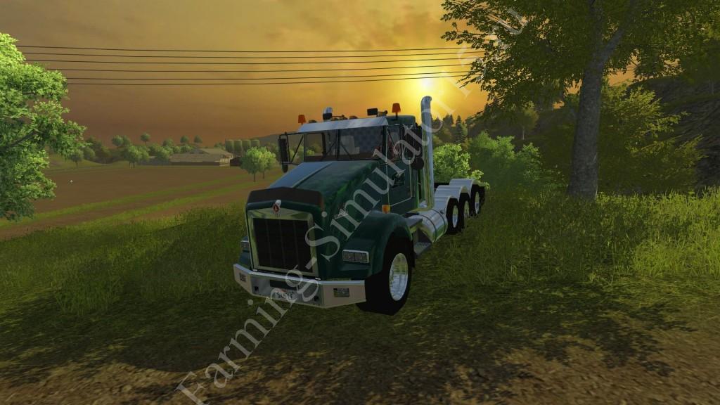 Мод грузовика Kenworth T800 v 1.0 More Realistic Farming Simulator 2013, Farming Simulator 13