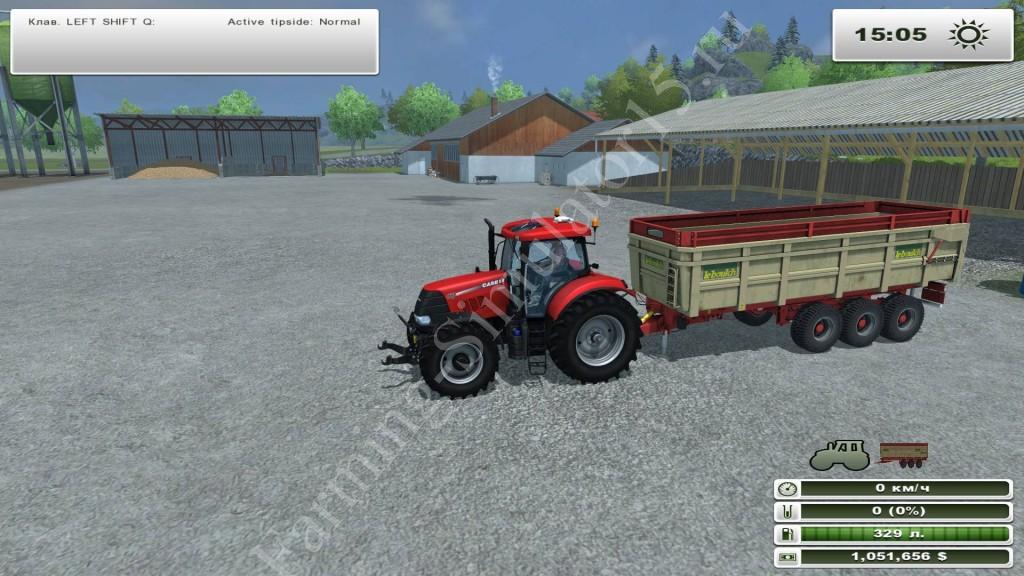 Мод трехосного прицепа Leboulch tridem Gold v 1.1 Farming Simulator 2013, Farming Simulator 13