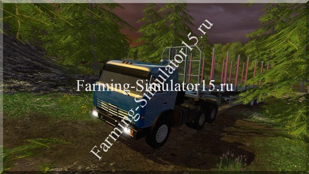 Мод грузовика Камаз Kamaz 54115 v 1.1 Farming Simulator 15, 2015