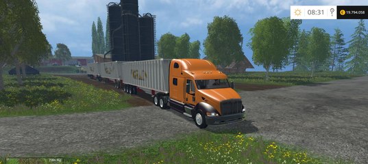 Мод грузовика Peterbilt 387 v1.0 Farming Simulator 15