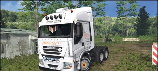 Мод Iveco Stralis 600 AS & Fliegl Tridem Trailer Farming Simulator 2015