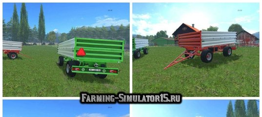 Мод прицеп Mega Metal 10T Trailer v1.0 Farming Simulator 15