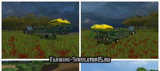 Мод сеялка Planter John Deere 24 lines v 1.0 Farming Simulator 2015