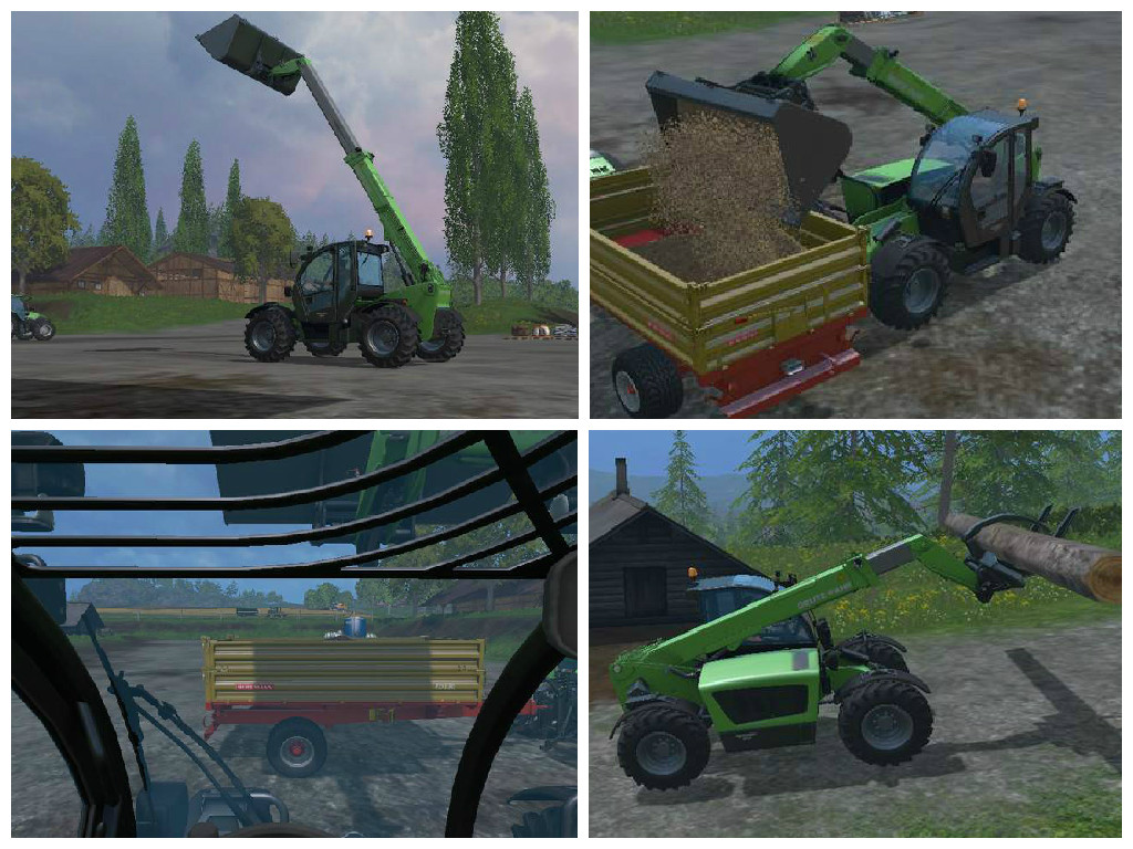 Мод телескопического погрузчика Deutz-Fahr Agrovector 37.7 v 1.0, Farming Simulator 2015 FotorCreated