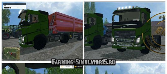 Мод грузовик Volvo FH16 2014 agricultural v0.8 Farming Simulator 15