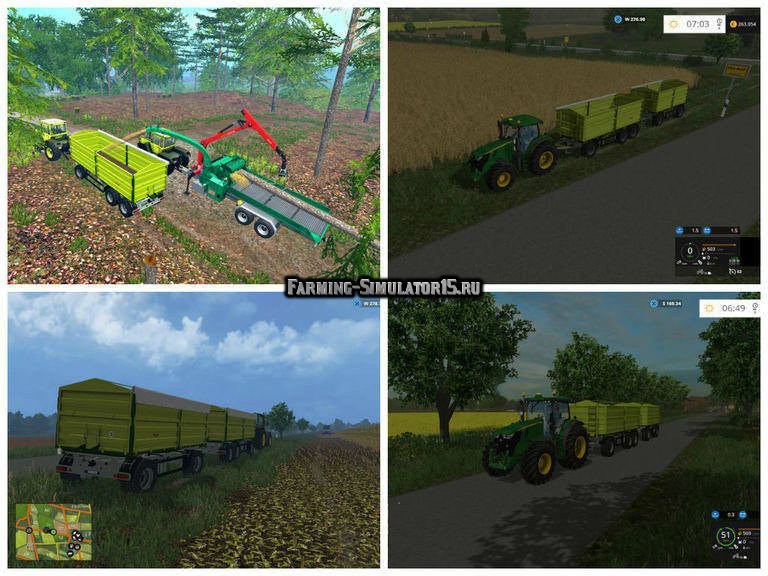 Мод прицеп Fliegl DDK 240 7.80 v 2.0 Farming Simulator 2015