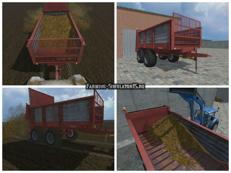 Мод прицеп для навоза Anna Burger 101.04 v 1.0 Farming Simulator 15