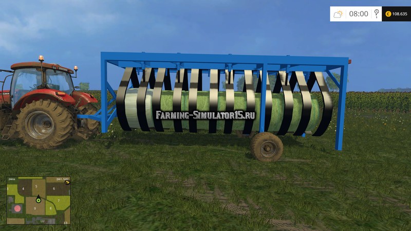 Мод прицеп для тюков BallenRobi 2PUNKT0 Auto V 1.1 Farming Simulator 15