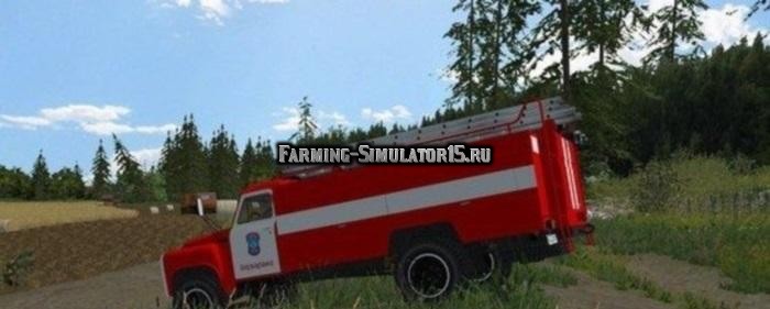 Мод GAZ ГАЗ 53 Пожарка Фермер Симулятор 2015