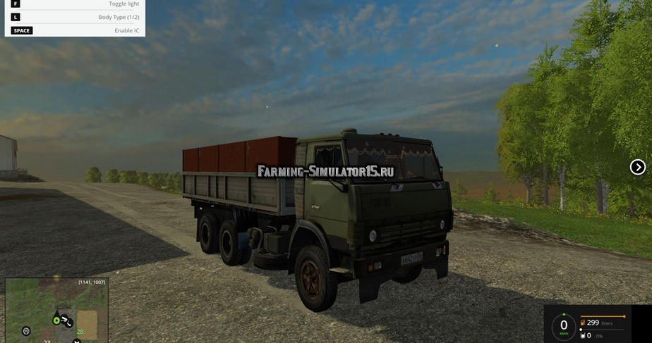 Мод грузовик Камаз 55102 Kamaz Фарминг Симулятор 2015