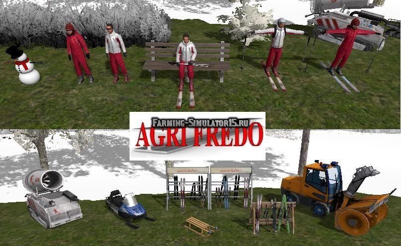 Мод объекты Deco Hivers Farming Simulator 15