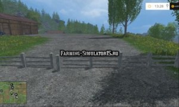 Мод забор Hoarding v 1.0 Placeable Farming Simulator 15