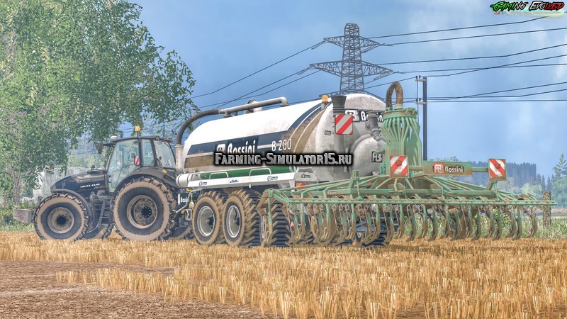Мод бочка BOSSINI B200 V3.0 Farming Simulator 2015