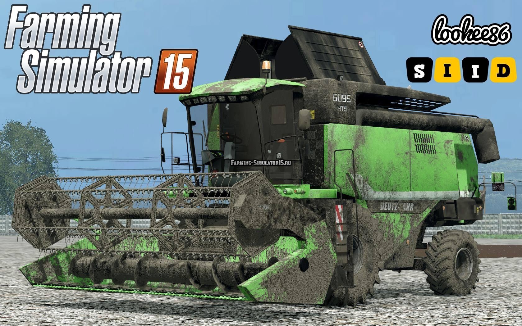 Мод комбайн Deutz Fahr 6095 HTS v 1.3 Farming Simulator 2015