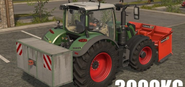 Мод противовес FS17 3000Kg Siloweight V 17.0.0 Farming Simulator 17