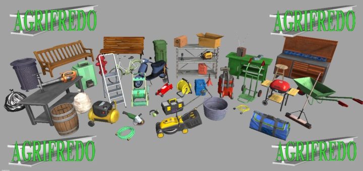 Мод FS17 75 OBJETS V1 Farming Simulator 17