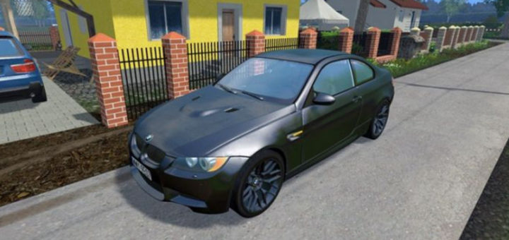 Мод авто FS17 BMW M3 E92 V 1 Farming Simulator 17