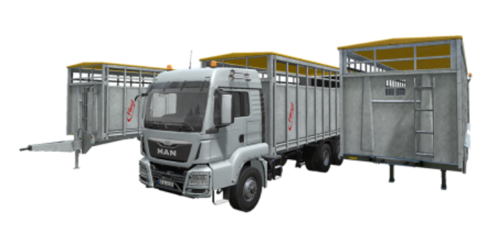 Мод ПАК FS17 Fliegl Animal Transport Pack v 1.0 Farming Simulator 17