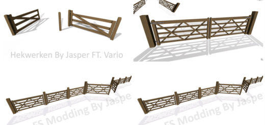 Мод ПАК заборов FS17 Fencing pack V 1.0 Farming Simulator 17