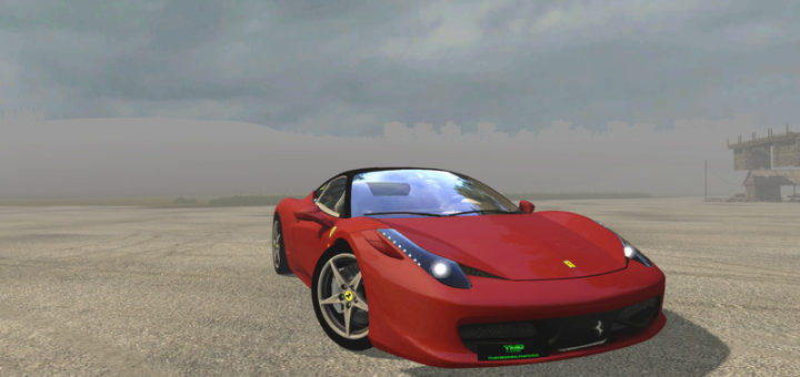 Мод авто FS17 Ferrari 458 Italia V 1.1 Farming Simulator 2017