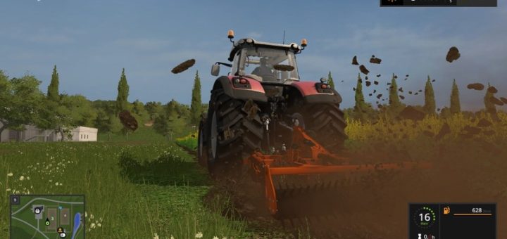 Мод культиватор FS17 Frame Subsoiler Chisel Los Antonios V 1.0 Farming Simulator 2017