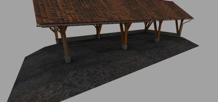 Мод навес FS17 Hall V 1 Farming Simulator 17