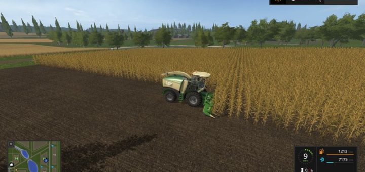 Мод комбайн FS17 Krone Big X 580 with bunker V 1.0 Farming Simulator 2017