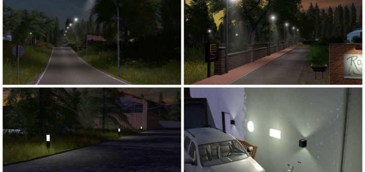 Мод FS17 Lights package extension v 1.0 Farming Simulator 2017