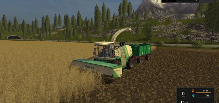 Мод прицеп FS17 MEGA TRAILER V1.0.5.3 Farming Simulator 17