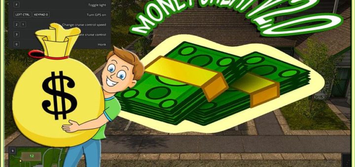 Мод чит на деньги FS17 money cheat V 2.0 Farming Simulator 2017