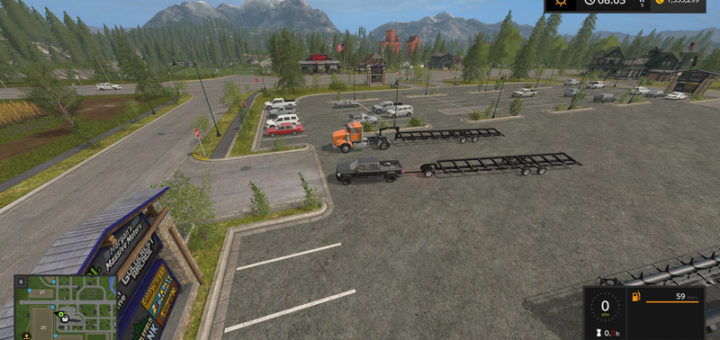 Мод прицеп FS17 Maurer Gooseneck Header Trailer V 1.0 Farming Simulator 2017