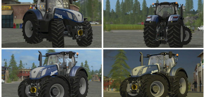 Мод трактор FS17 New Holland T7 Heavy Duty Blue Power V 1.0 Farming Simualator 2017