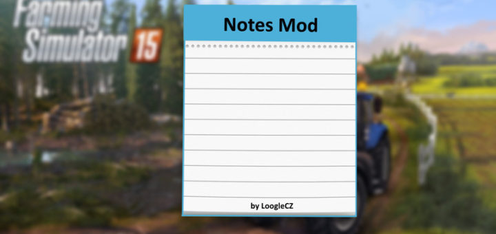 Мод скрипт FS17 Notes Mod V 2.1 Farming Simulator 17