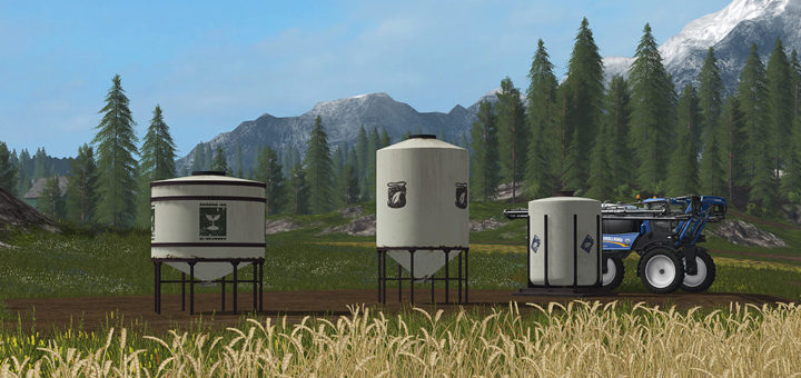 Мод FS17 Placeable Refill Tanks Farming Simulator 2017