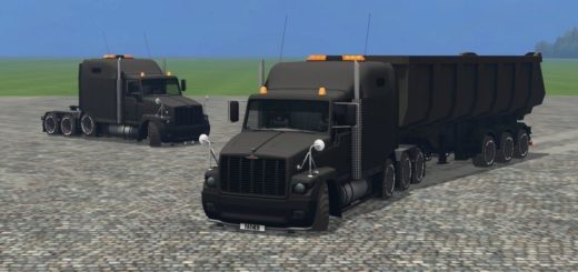 Мод грузовик ГАЗ GAZ Titan Black v 4.5 Фарминг Симулятор 2015
