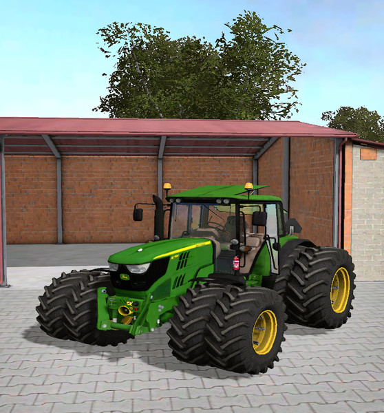 Мод трактор John Deere 6115M FH v 1.0 WheelShader Farming Simulator 15
